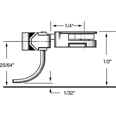 Kadee #35 HO 30-Series Plastic Couplers with Gearboxes - Short (1/4") Overset Shank 2 Pair