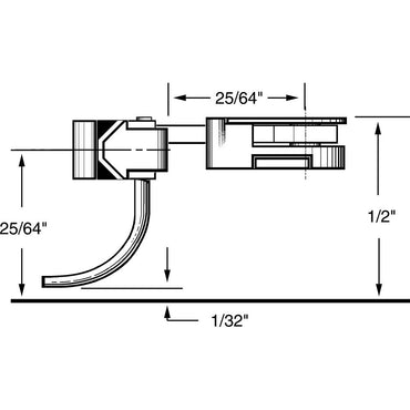 Kadee #39 HO 30-Series Plastic Couplers with Gearboxes - Long (25/64") Overset Shank 2 Pair