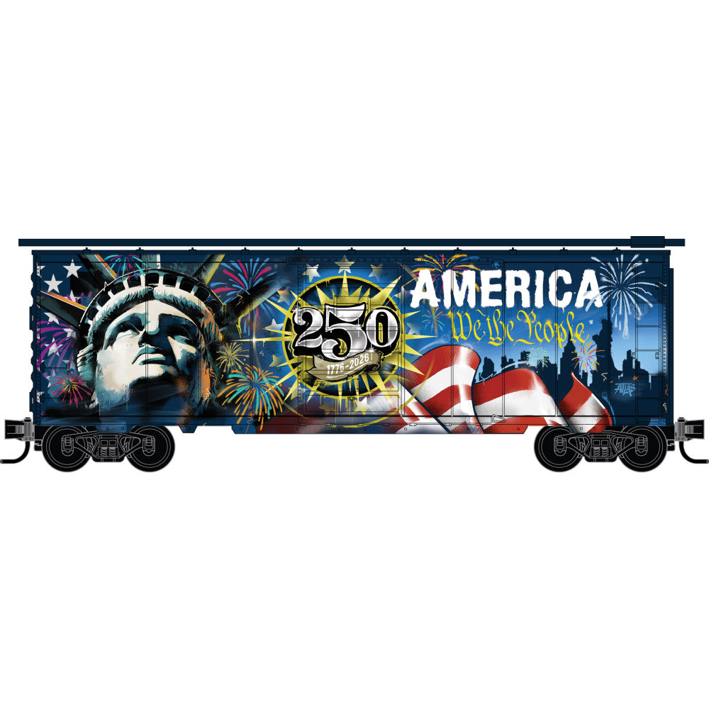 Micro-Trains by Atlas 20144197 N 40’ Standard Box Car, Weathered Liberty 250