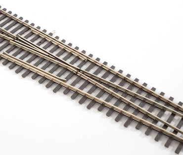 WalthersTrack 948-83019 HO DCC-Friendly #8 Left Hand Turnout, Code 83 Nickel Silver
