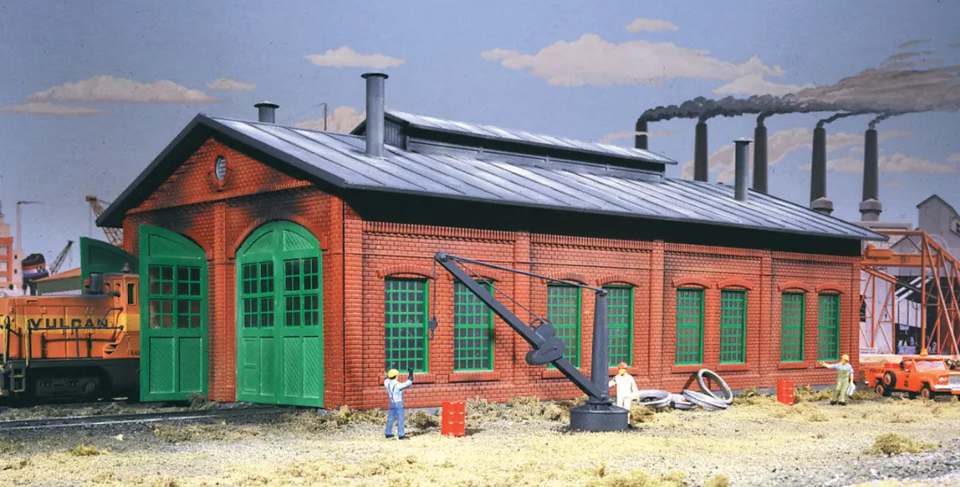 Walthers Cornerstone 933-3007 HO 2-Stall Enginehouse Kit
