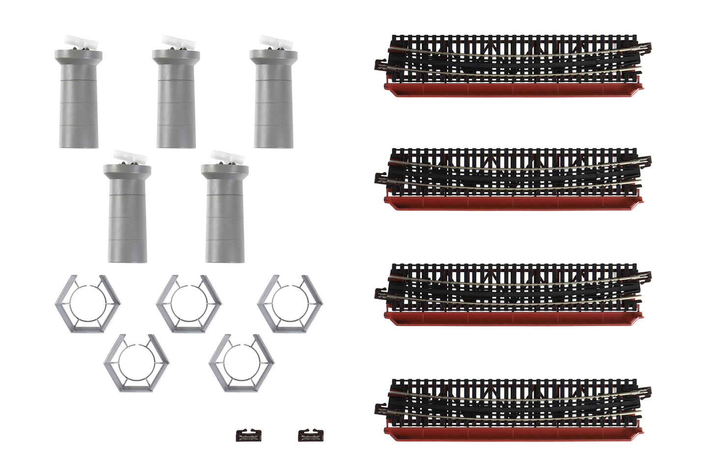 Kato 20-824 N Unitrack Curved Bridge Set 481mm (19") Radius 15-degree Segments