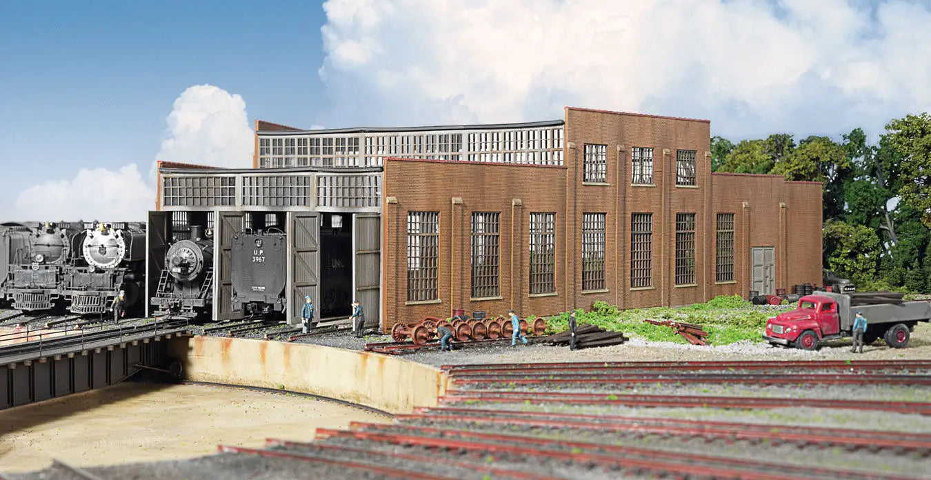 Walthers Cornerstone 933-2900 HO 3-Stall Modern Roundhouse Kit