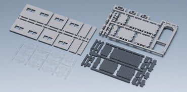 Tomix 4077 N Station Platform Multi-Overpass Aisle Extension Set, Structure Kit