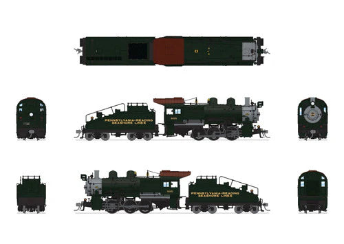 Broadway Limited Imports 9179 HO B6sb 0-6-0, Pennsylvania Reading Seashore Lines #6095 (Paragon4 DCC Sound w/ Smoke)