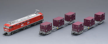 Tomix 98485 N EF510-0 Container Train Set, JR Freight (Standard DC)