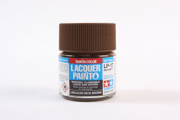 Tamiya 82117 LP-17 Linoleum Deck Brown Lacquer Paint - 10ml Bottle