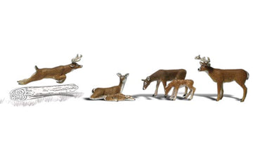 Woodland Scenics A2185 N Figures, Deer 6pcs