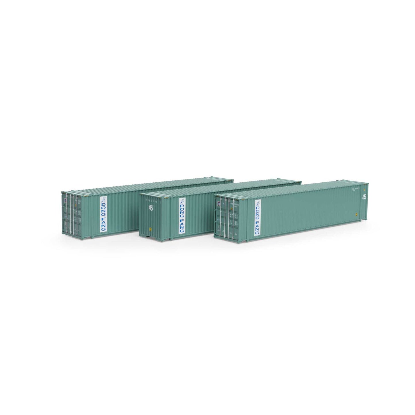Athearn ATH28043 HO 45' Container, Dong Fang 3pk