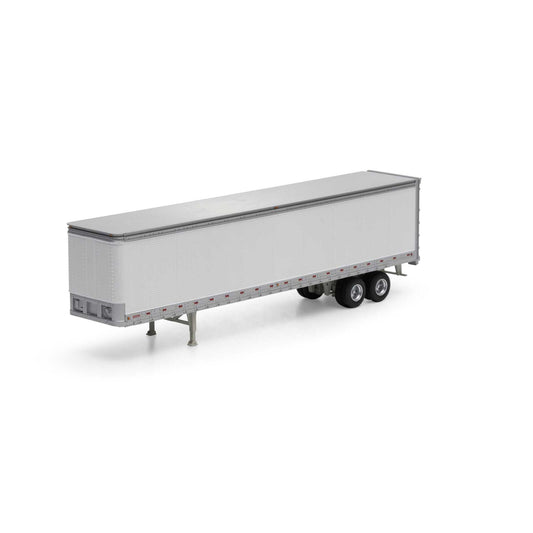 Athearn ATH29079 HO 45' Smooth Side Trailer, Owner Operator White
