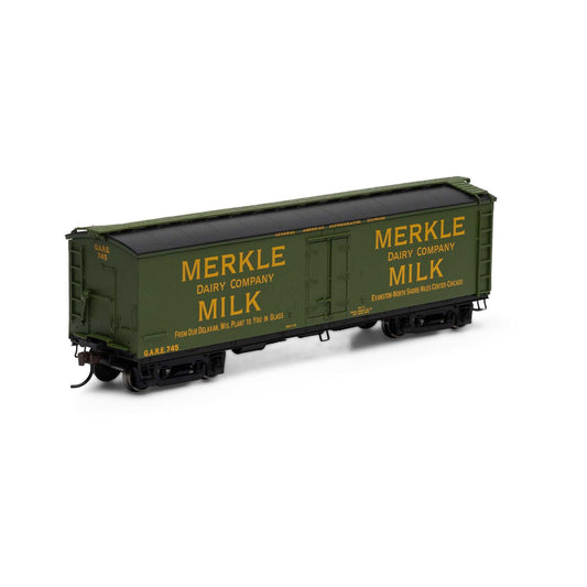 Athearn ATH84721 HO 40' Pfaudler Milk Car, Merkle #745