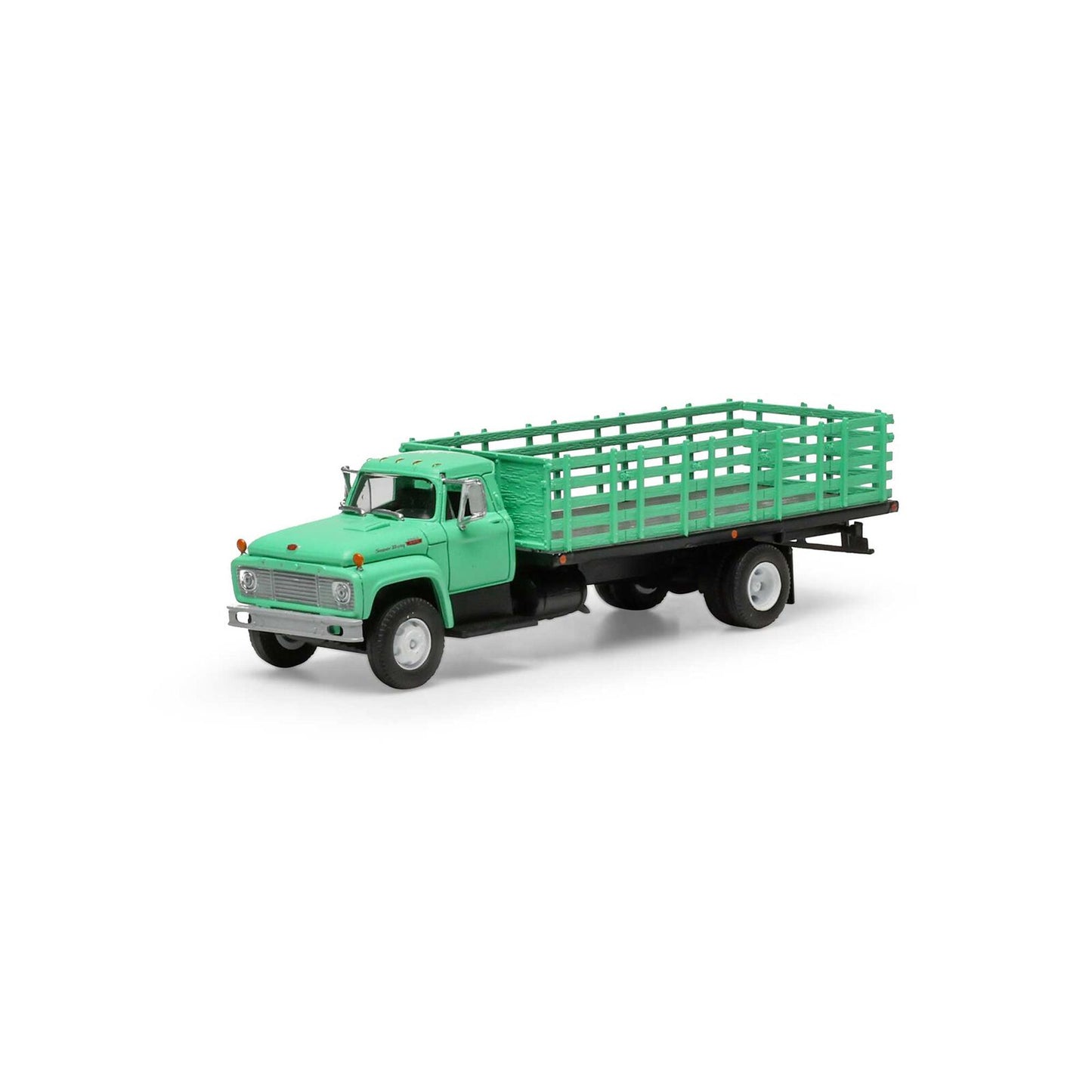 Athearn ATH84728 HO 1968 Ford F-850 Stake Bed Truck, Teal
