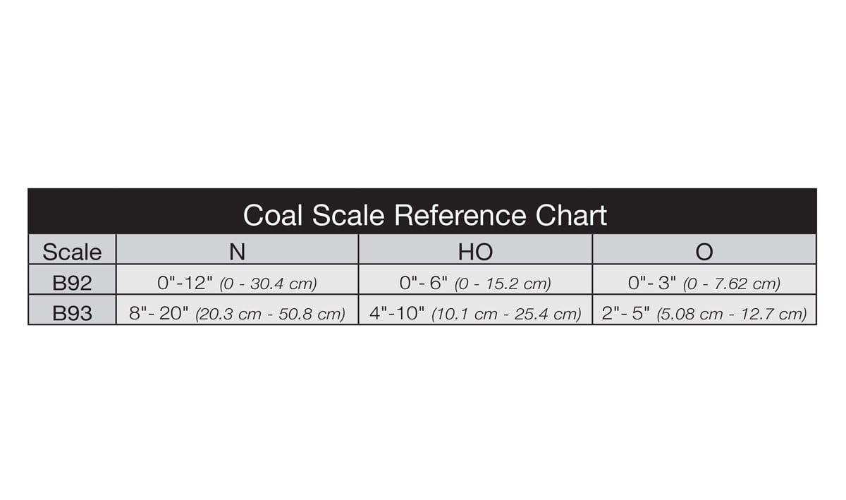 Woodland Scenics B93 Lump Coal, 10.8 in³ Bag