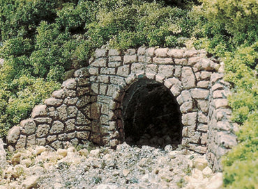 Woodland Scenics C1164 N Culverts, Random Stone 2pcs