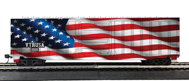 Value Trains USA 10116 - HO Box Car, Waving American Flag Scheme 2026 Edition