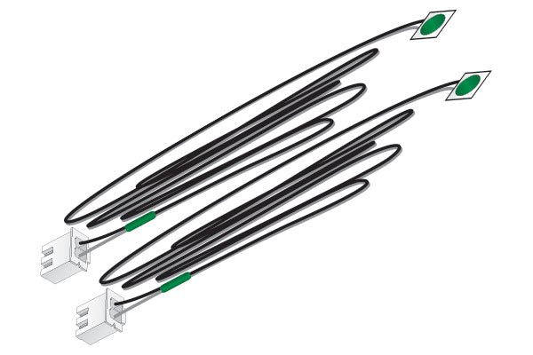 Woodland Scenics JP5737 Just Plug® Lighting System Green LED Stick-On Lights, 2pk