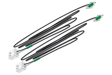 Woodland Scenics JP5737 Just Plug® Lighting System Green LED Stick-On Lights, 2pk