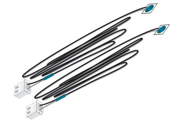 Woodland Scenics JP5738 Just Plug® Lighting System Blue LED Stick-On Lights, 2pk