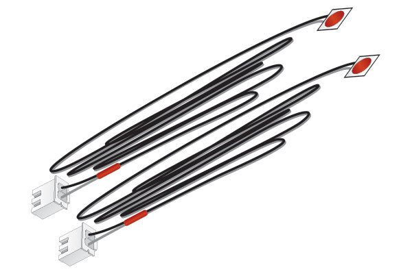 Woodland Scenics JP5739 Just Plug® Lighting System Red LED Stick-On Lights, 2pk