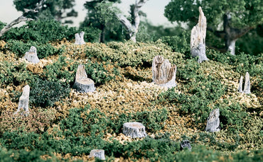 Woodland Scenics S32 Broken Stumps, 14pc