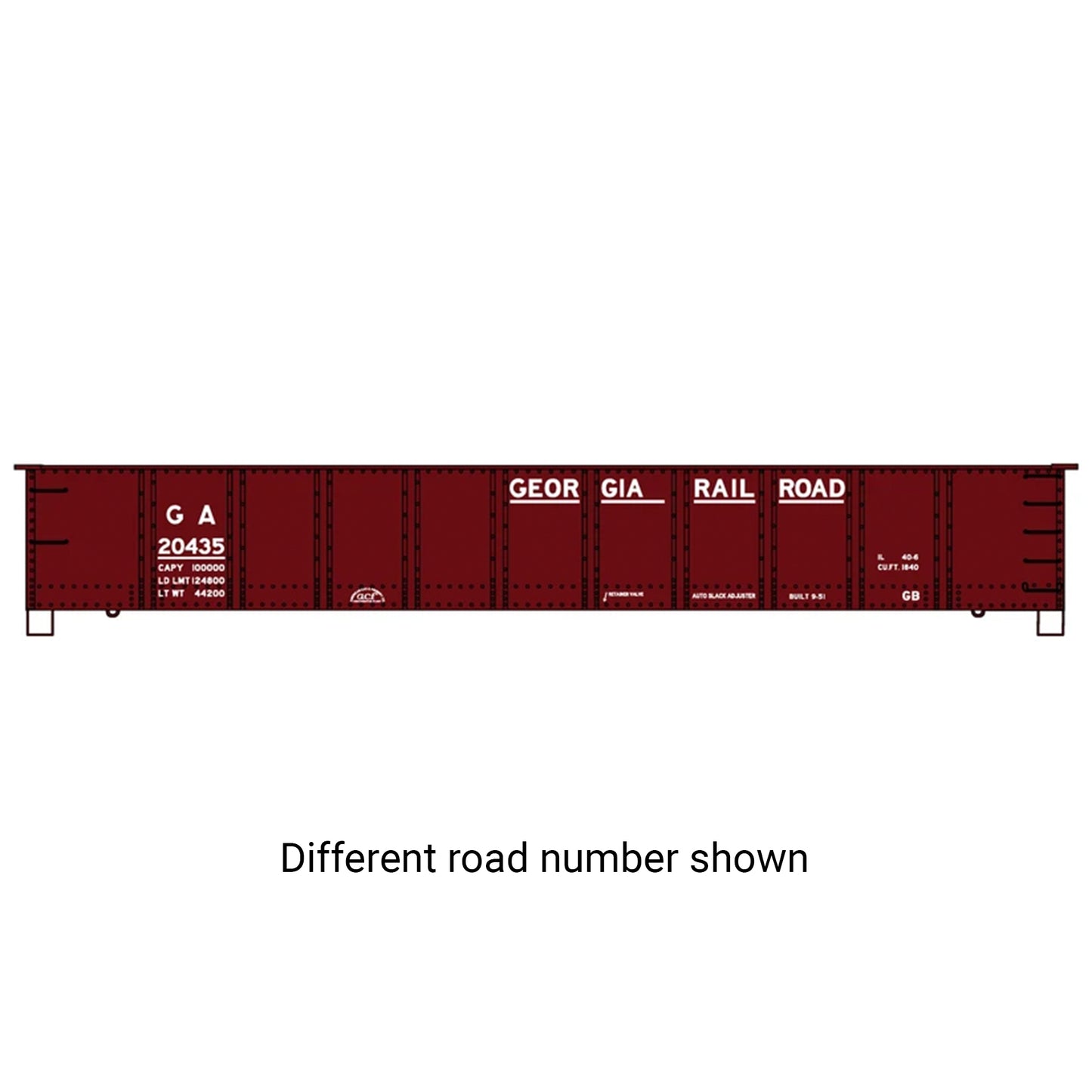 Accurail 3779 HO AAR 41' Steel Gondola Kit, Georgia Railroad #20462