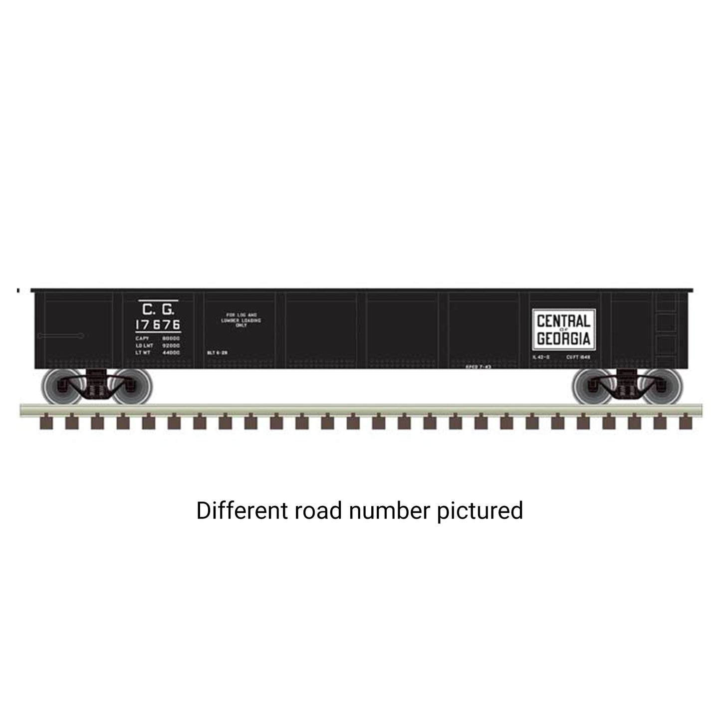 Atlas Trainman 50006746 N 42' Gondola w/ load, Central of Georgia #17553