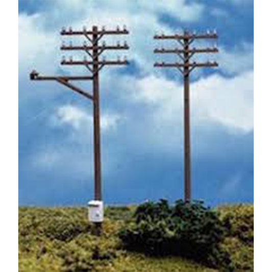 Atlas 775 HO Telephone Poles, 12pc