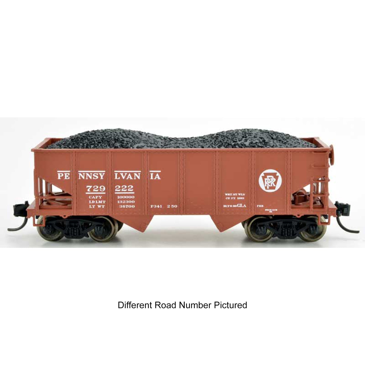 Bowser 38184 N GLa 2-Bay Hopper Car, Pennsylvania #729260 Circle Keystone