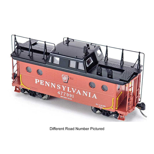 Bowser 43397 HO N5C Caboose, Pennsylvania #477995 (Shadow Keystone North Reg. with Trainphone)