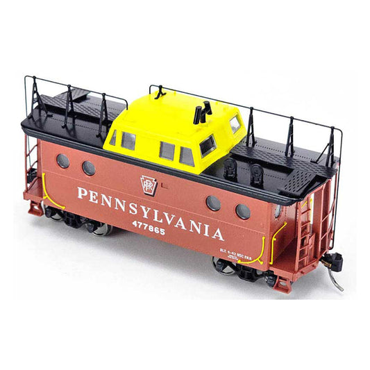 Bowser 43404 HO N5C Caboose, Pennsylvania #477865 (Shadow Keystone with Trainphone)