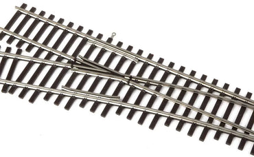 Walthers Track 948-83013 HO DCC-Friendly #4 Left Hand Turnout, Code 83 Nickel Silver