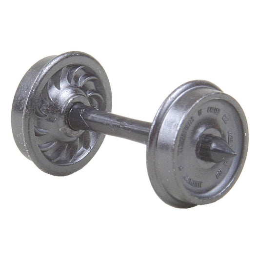 Kadee #521 HO 36" Diameter Ribbed Back Metal Code 110 Wheels - Freight and Passenger, 12 Sets