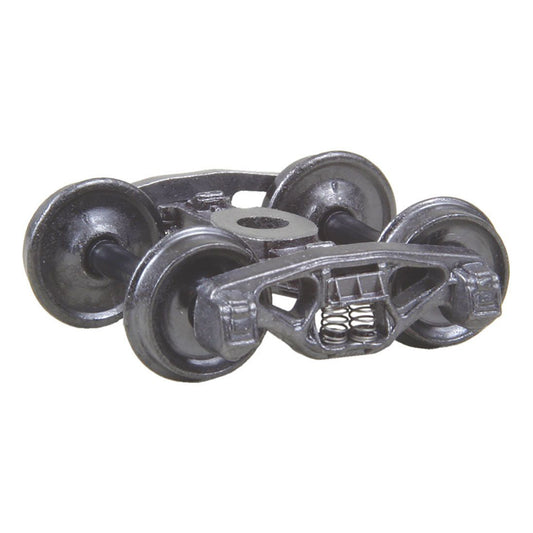 Kadee #550 HO Bettendorf 50-ton Self Centering Trucks with 33" Smooth Back Wheels - Metal Fully Sprung, 1 Pair