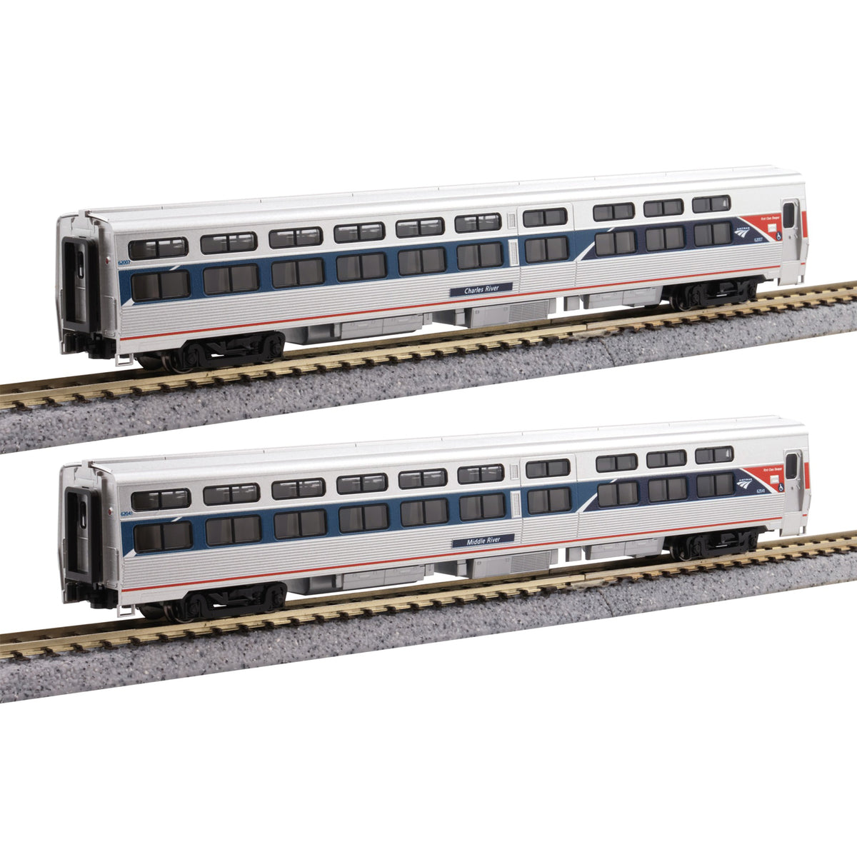 Kato 106-6296 N Viewliner I Sleepers, 2 Car Set (Amtrak Phase VII)