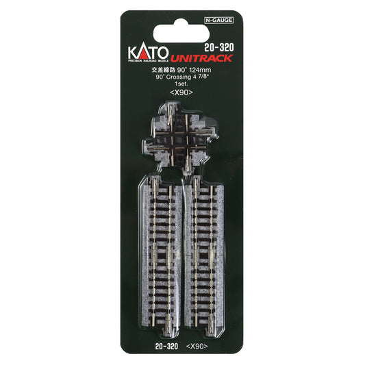 Kato N 20-320 Unitrack 90-Degree Crossing X Track 124mm (4-7/8")