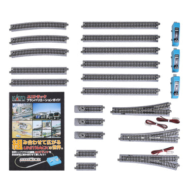 Kato N 20-862 Unitrack V3 Rail Yard Switching Track Set with Electric Turnouts