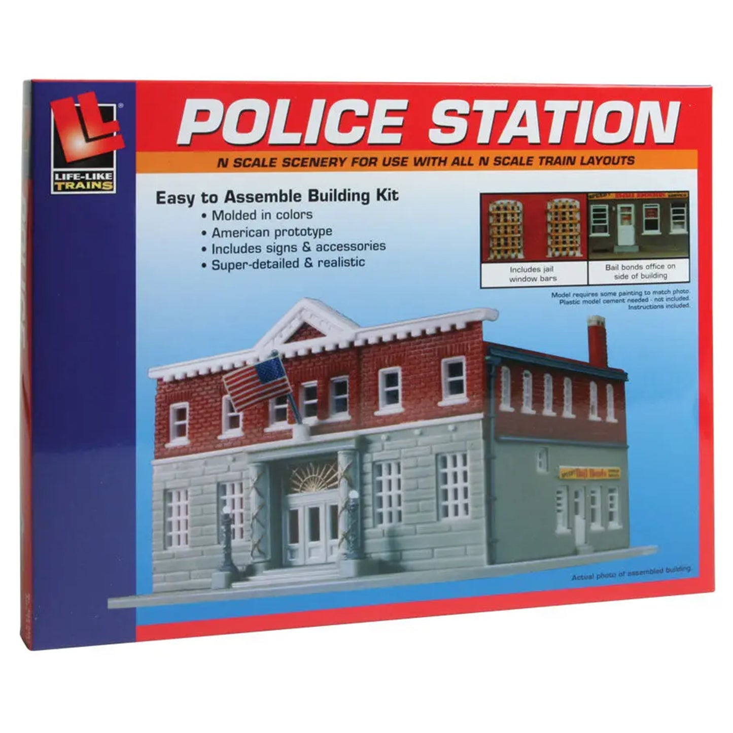 Life-Like 433-7481 N 5th Precinct Police Station Kit