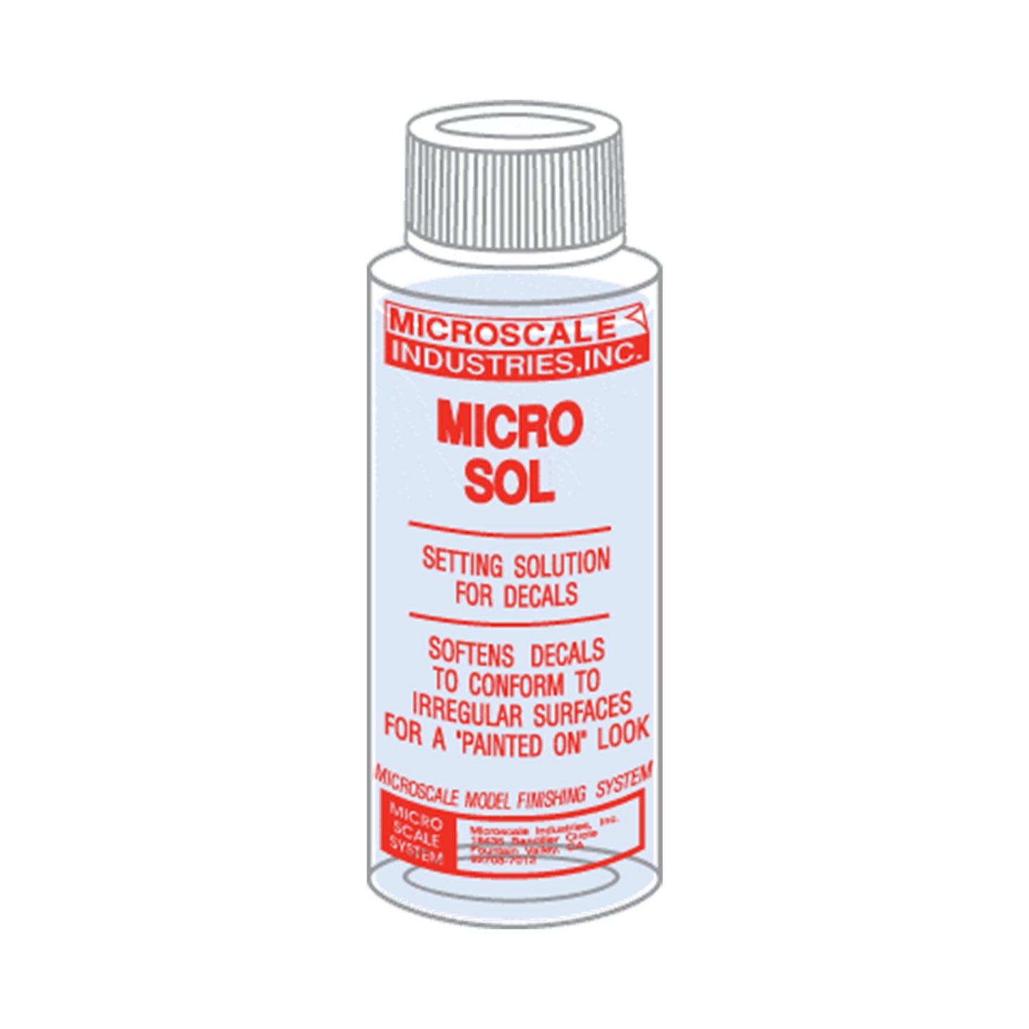 Microscale Industries MI-2 Micro Sol Decal Setting Solution, 1oz