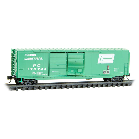 Micro-Trains 18400040 N 50' Double Door Box Car, Penn Central #173744