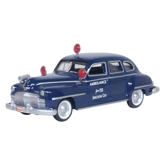 Oxford Diecast 87DS46005 HO 1946 DeSoto Suburban, Junction City Ambulance