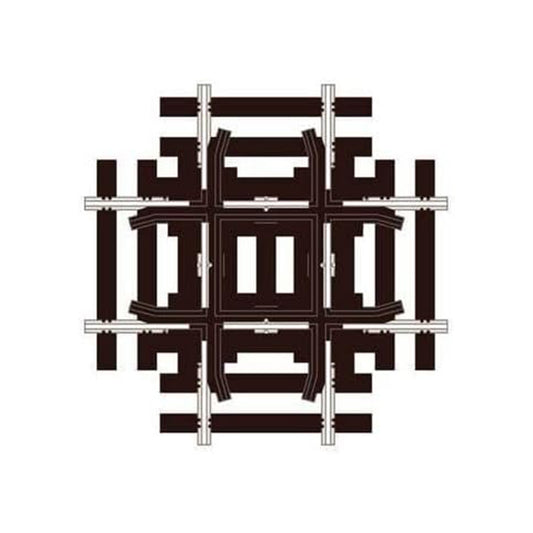 PECO SL-8390 HO 90-Degree Crossing, Insulfrog, Code 83 Nickel Silver