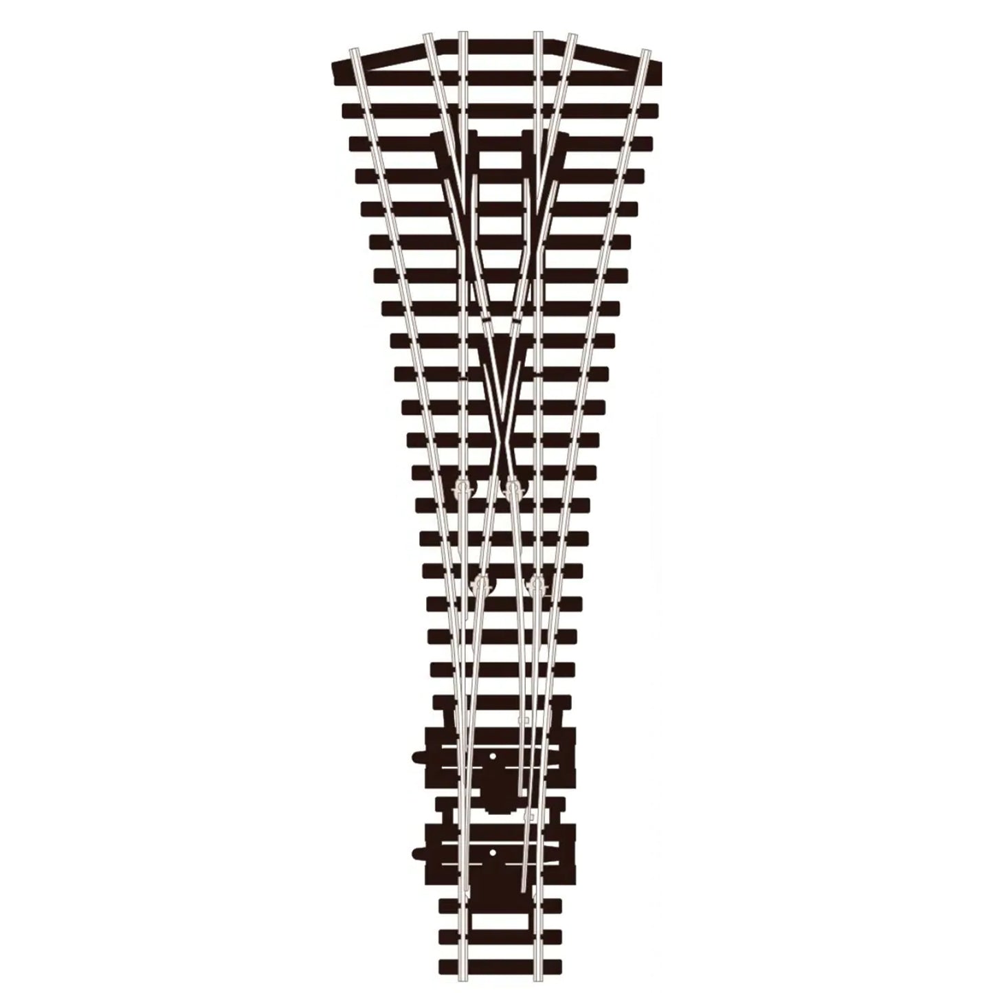 PECO SL-99 HO Medium Radius Three Way Turnout, Insulfrog, Code 100 Nickel Silver