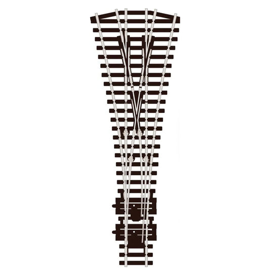PECO SL-99 HO Medium Radius Three Way Turnout, Insulfrog, Code 100 Nickel Silver