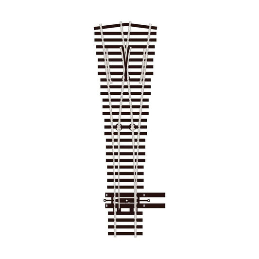 PECO SL-8348 HO #4 Wye Turnout, Insulfrog, Code 83 Nickel Silver