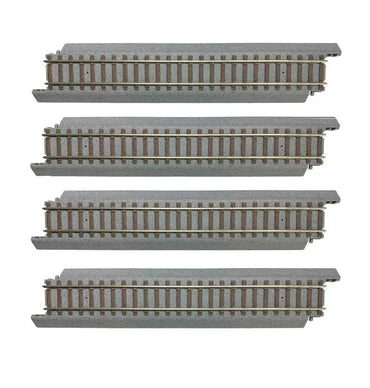 Walthers Trainline 931-1351 HO Power-Loc Track 9" Straight Section, 4pk