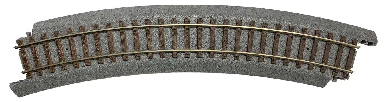 Walthers Trainline 931-1352 HO Power-Loc Track 18" Radius Curved Section, 4pk