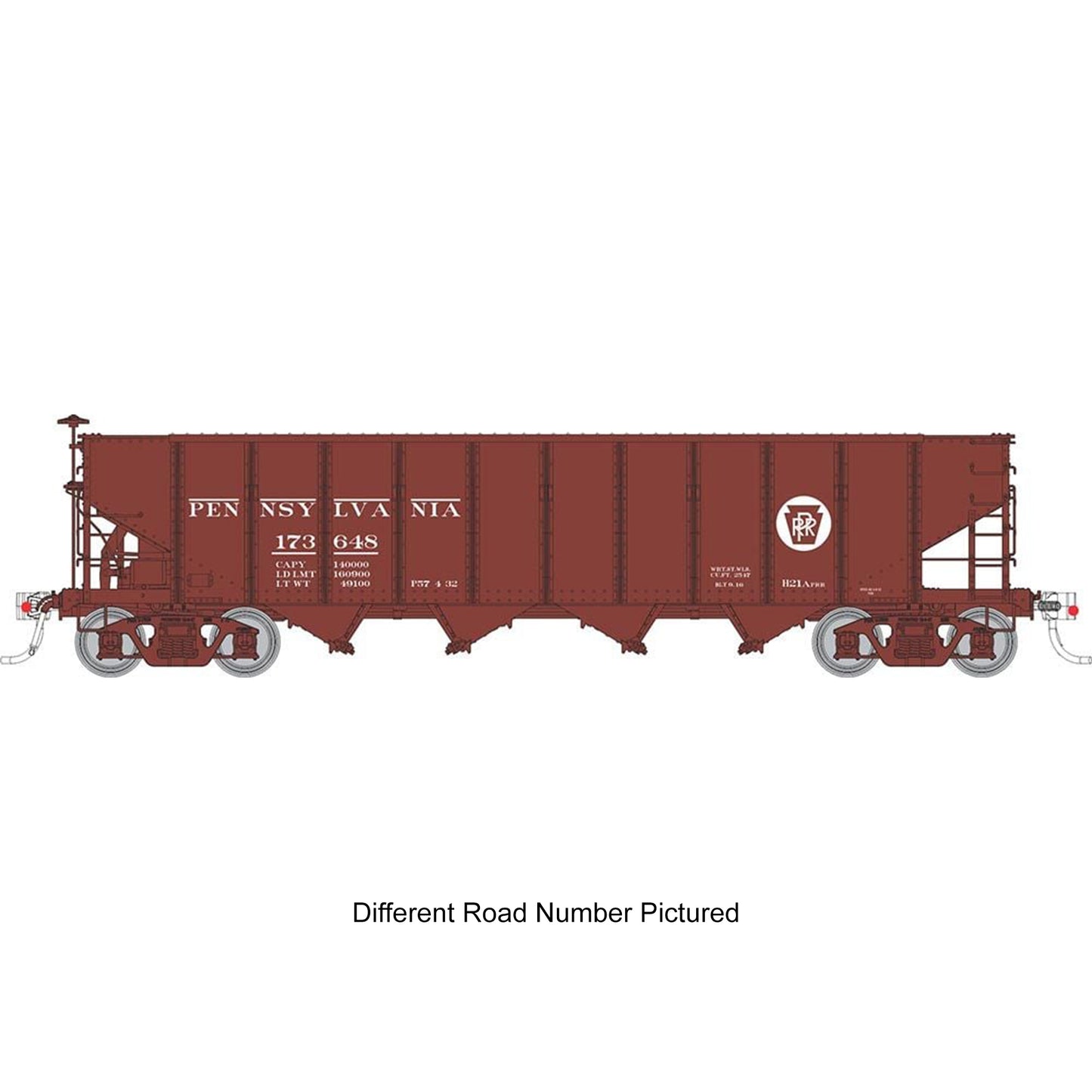 Rapido 178001A HO PRR H21A 4 Bay Hopper, Pennsylvania #179378