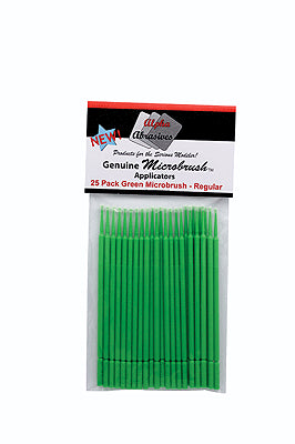 Profile Accessories #1302 Genuine Microbrush Applicators, Regular Green 25-Pack