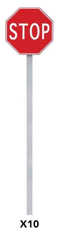 Walthers SceneMaster 949-4212 HO Stop Signs, 10pk
