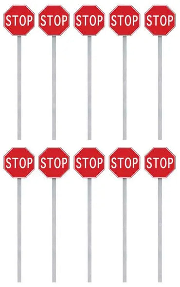 Walthers SceneMaster 949-4212 HO Stop Signs, 10pk